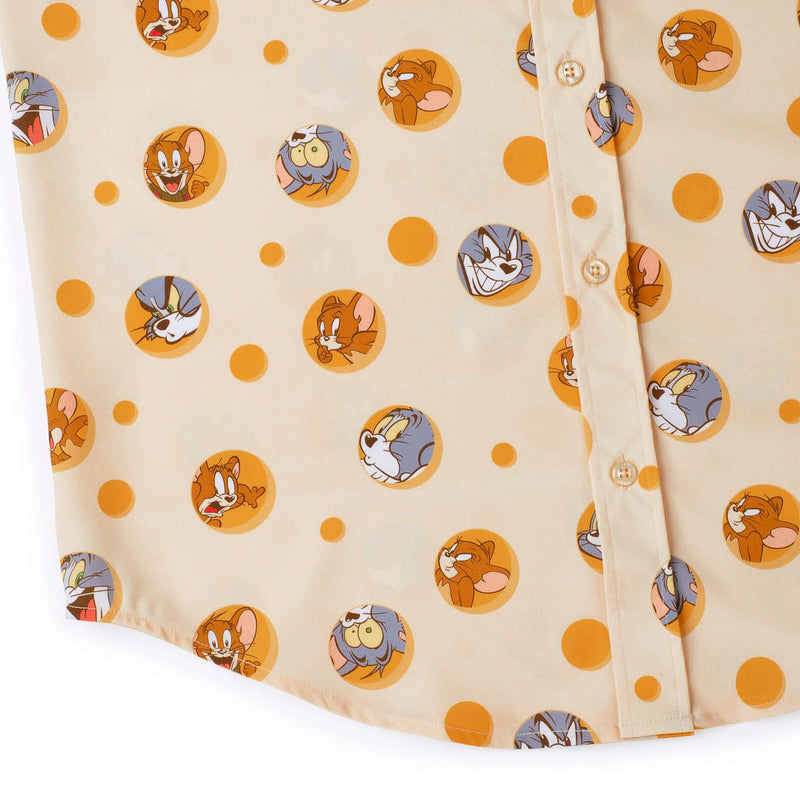 RSVLTS Swiss Cheesin’ KUNUFLEX Short Sleeve Shirt in Yellow — detail 7