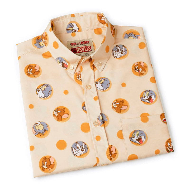 RSVLTS Swiss Cheesin’ KUNUFLEX Short Sleeve Shirt in Yellow — detail 8