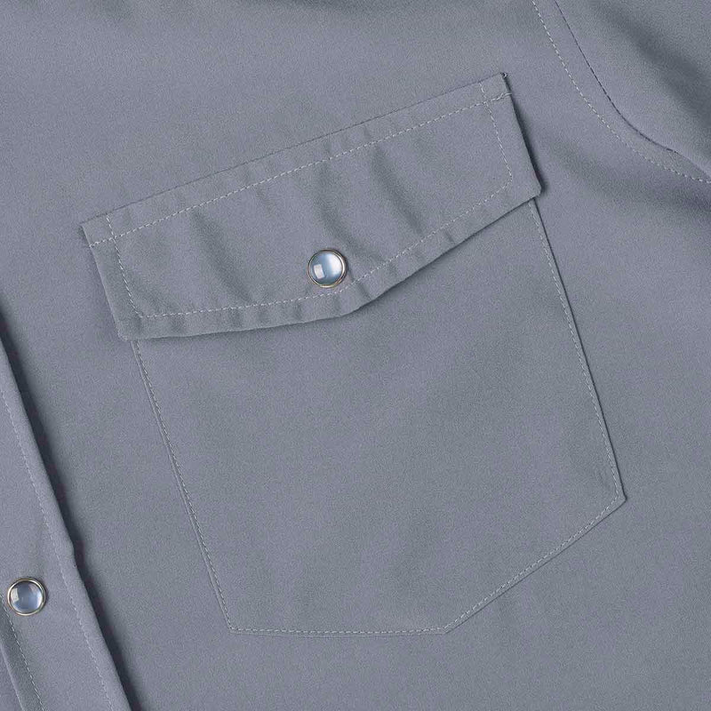 RSVLTS Game of Cat and Mouse Roper Short Sleeve Shirt in Blue — detail 8