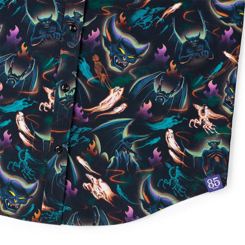 RSVLTS Fright on Bald Mountain KUNUFLEX Short Sleeve Shirt in Multicolor — detail 5