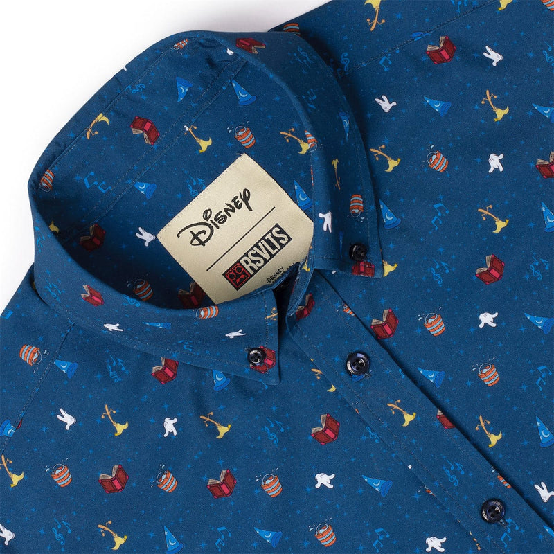 RSVLTS Lil Sorcery KUNUFLEX Short Sleeve Shirt in Blue — detail 4