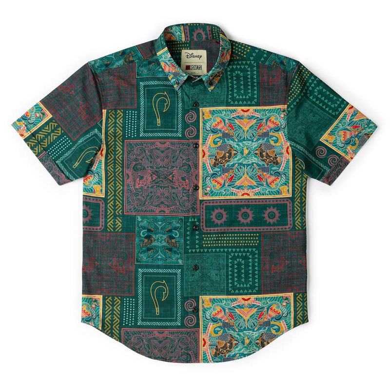 RSVLTS Ocean Tapestry (Multicolor) KUNUFLEX Short Sleeve Shirt — detail 5
