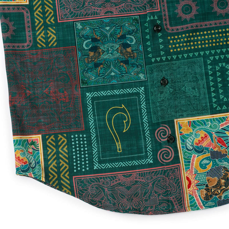 RSVLTS Ocean Tapestry (Multicolor) KUNUFLEX Short Sleeve Shirt — detail 7