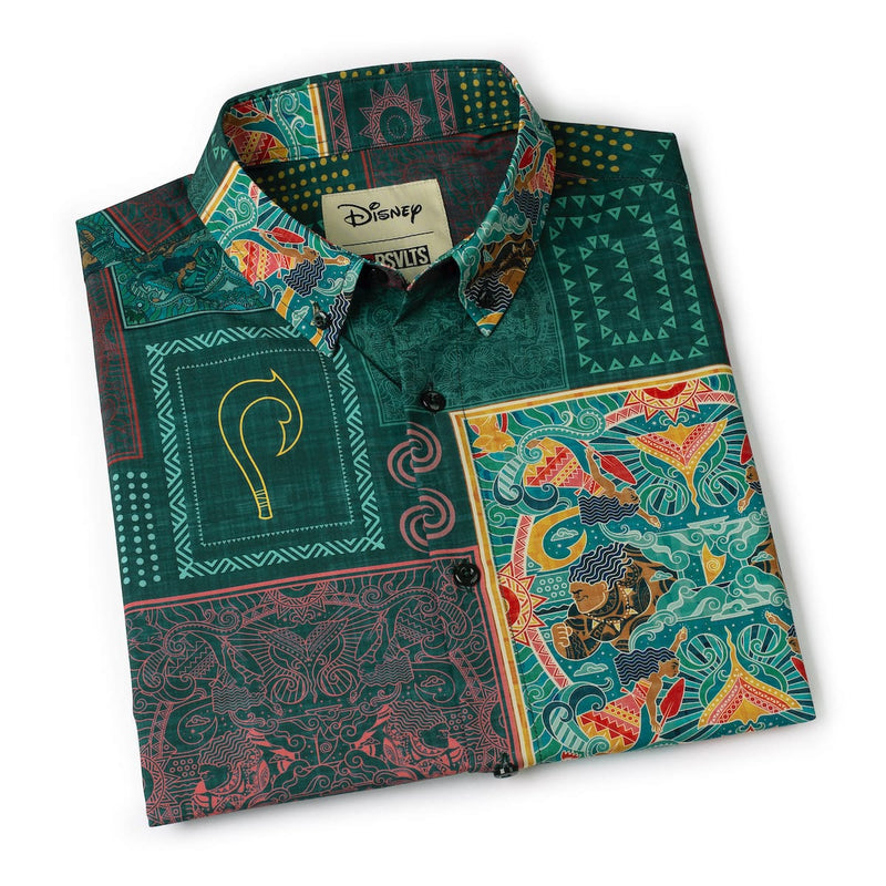 RSVLTS Ocean Tapestry (Multicolor) KUNUFLEX Short Sleeve Shirt — detail 8