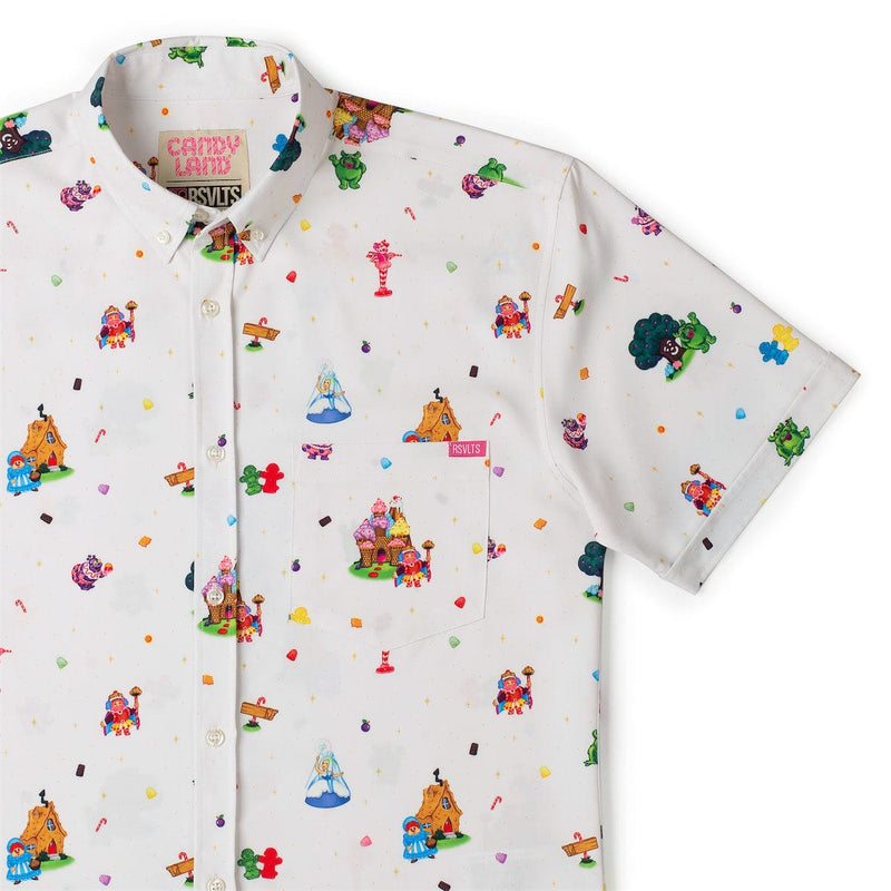 RSVLTS Sweet Adventures KUNUFLEX Short Sleeve Shirt in Multicolor — front view