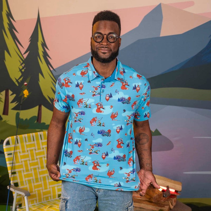 RSVLTS Gone Footin’ All-Day Polo in Blue — detail 4