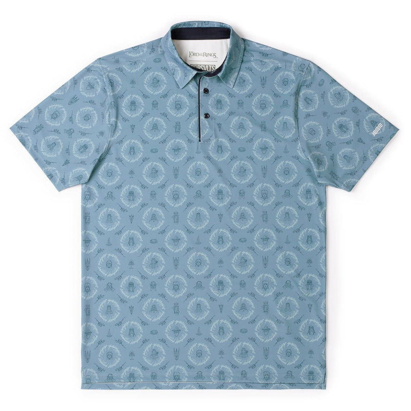 RSVLTS Middle-earth Medley All-Day Polo in Blue — front view