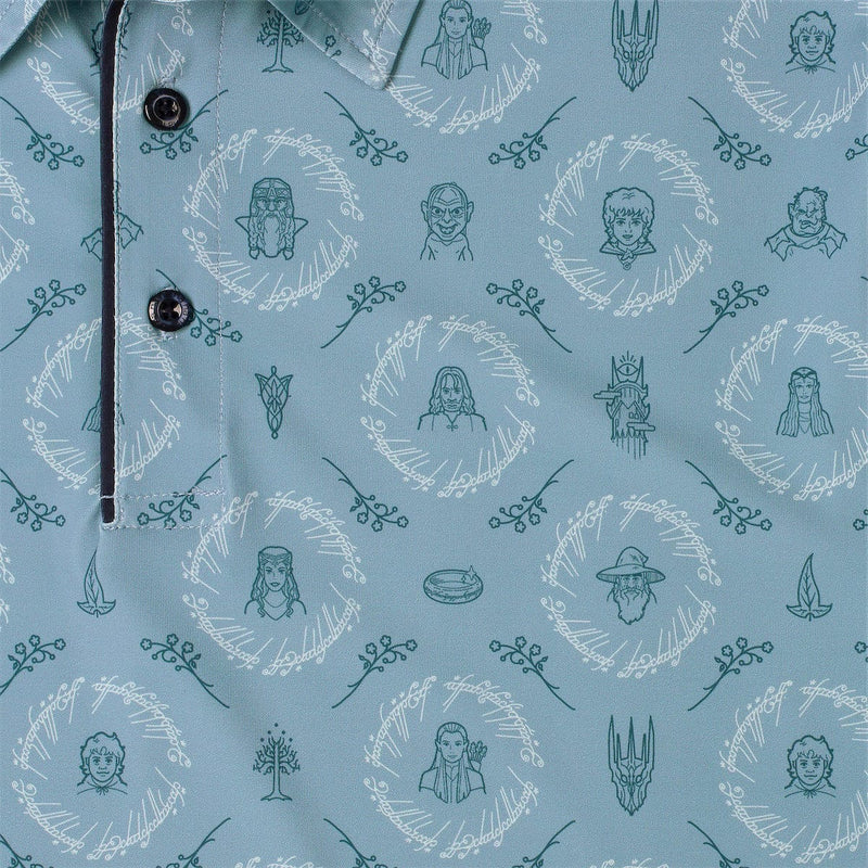 RSVLTS Middle-earth Medley All-Day Polo in Blue — detail 2