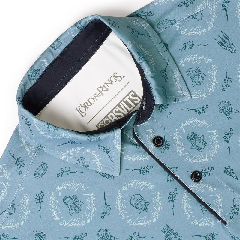 RSVLTS Middle-earth Medley All-Day Polo in Blue — detail 4