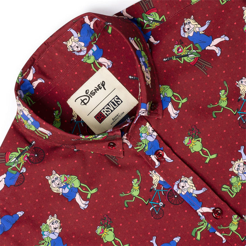 RSVLTS Oh, Kermie! KUNUFLEX Short Sleeve Shirt in Red — detail 3