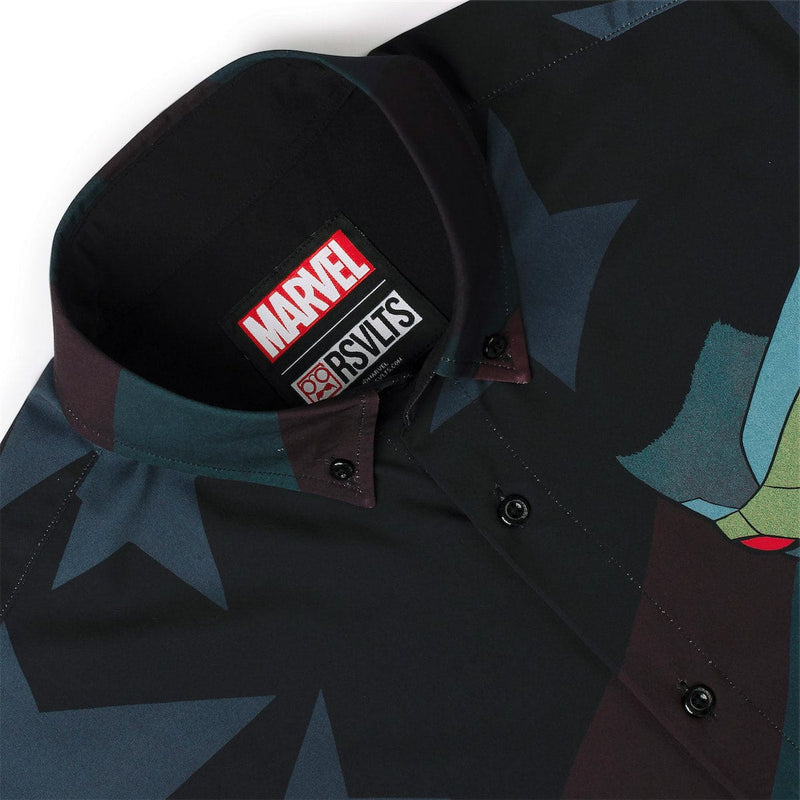 RSVLTS Symbol of Truth KUNUFLEX Short Sleeve Shirt in Black — detail 3