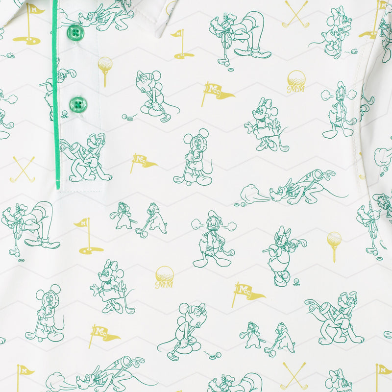 RSVLTS Mickey's Fairway Friends All-Day Polo in Green — detail 2