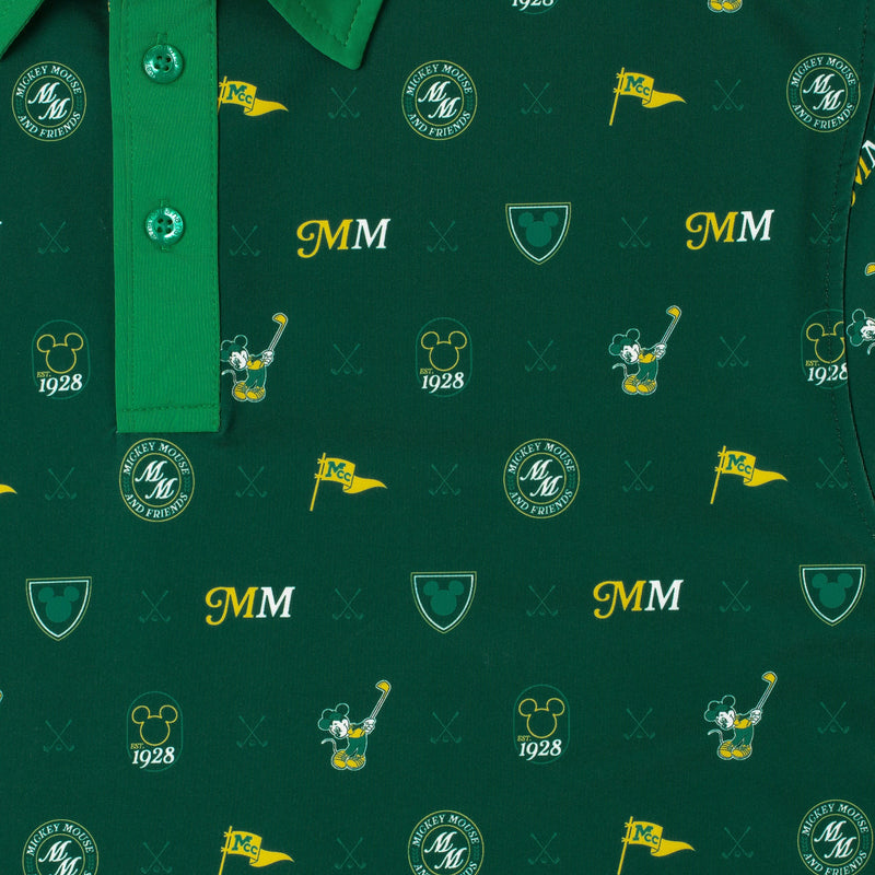 RSVLTS Mickey Mouse Country Club All-Day Polo in Green — detail 2