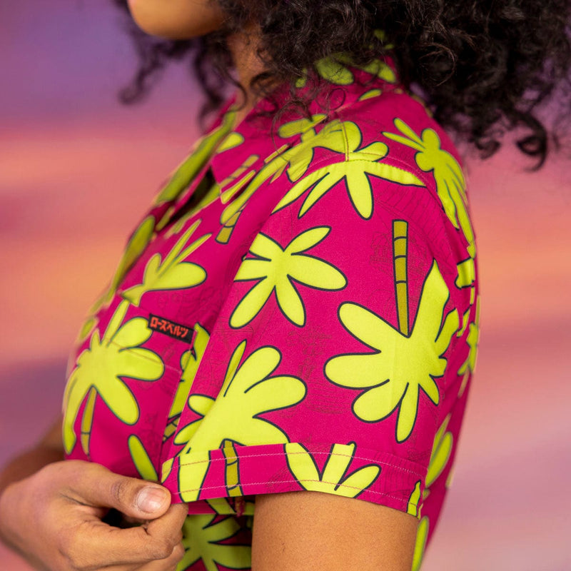 RSVLTS SUUUPER! Women's KUNUFLEX Short Sleeve Shirt in Red — detail 5