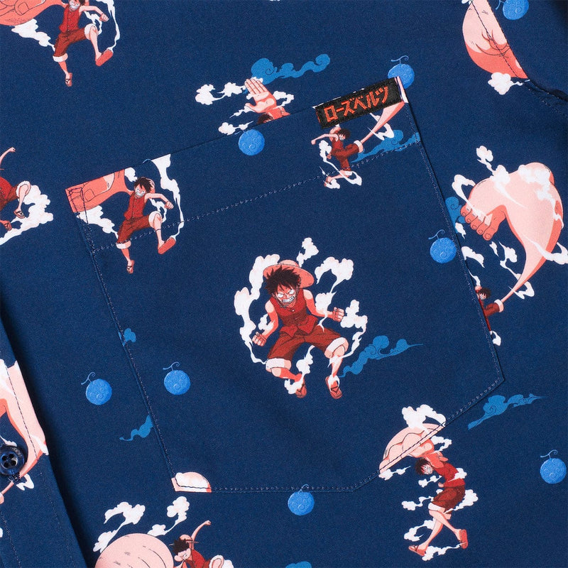 RSVLTS Gear Second KUNUFLEX Short Sleeve Shirt in Blue — detail 2