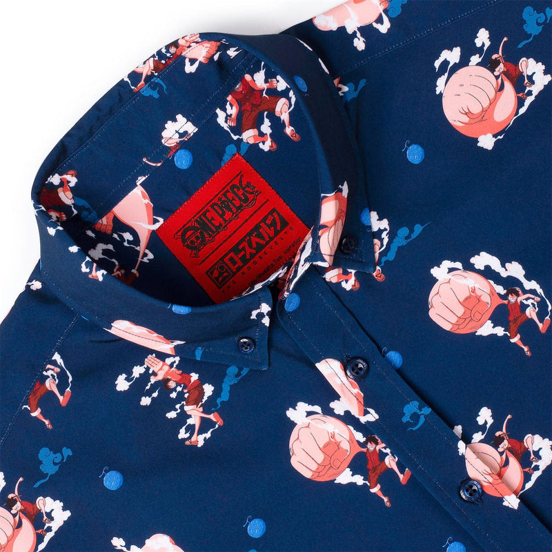 RSVLTS Gear Second KUNUFLEX Short Sleeve Shirt in Blue — detail 4