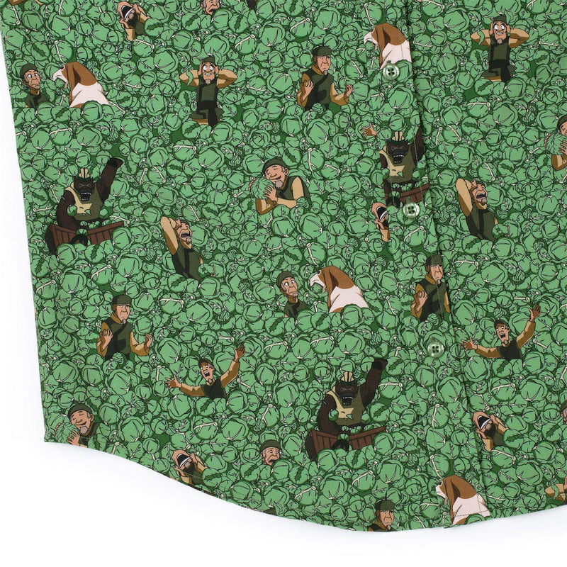 RSVLTS My Cabbages! KUNUFLEX Short Sleeve Shirt in Green — detail 3