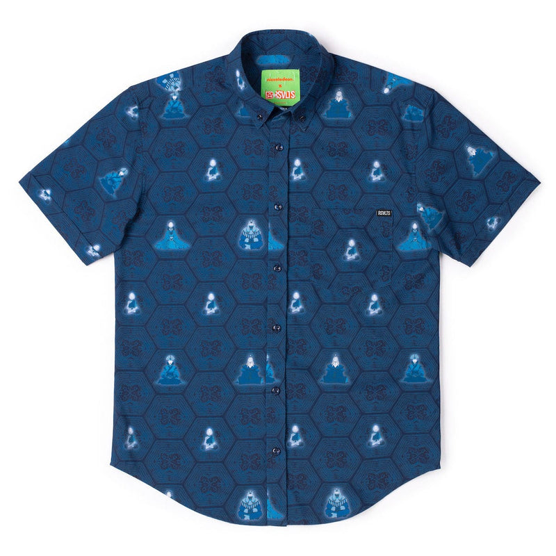 RSVLTS This Is Your Destiny KUNUFLEX Short Sleeve Shirt in Blue — detail 4