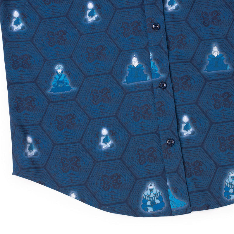 RSVLTS This Is Your Destiny KUNUFLEX Short Sleeve Shirt in Blue — detail 6
