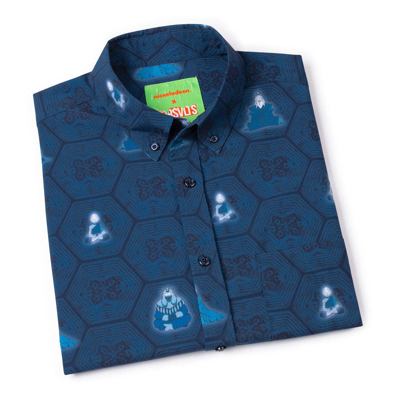 RSVLTS This Is Your Destiny KUNUFLEX Short Sleeve Shirt in Blue — detail 7