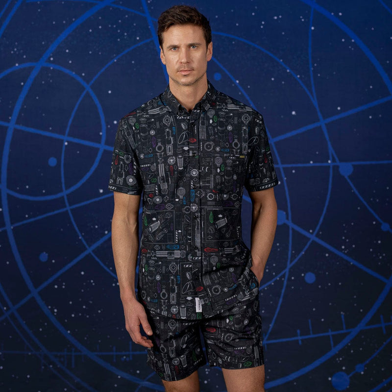 RSVLTS Saber Schematics Hybrid Shorts in Black — detail 2