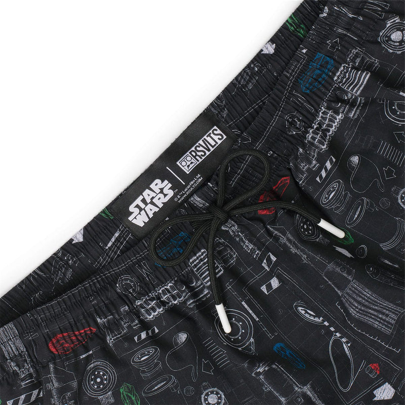 RSVLTS Saber Schematics Hybrid Shorts in Black — detail 5