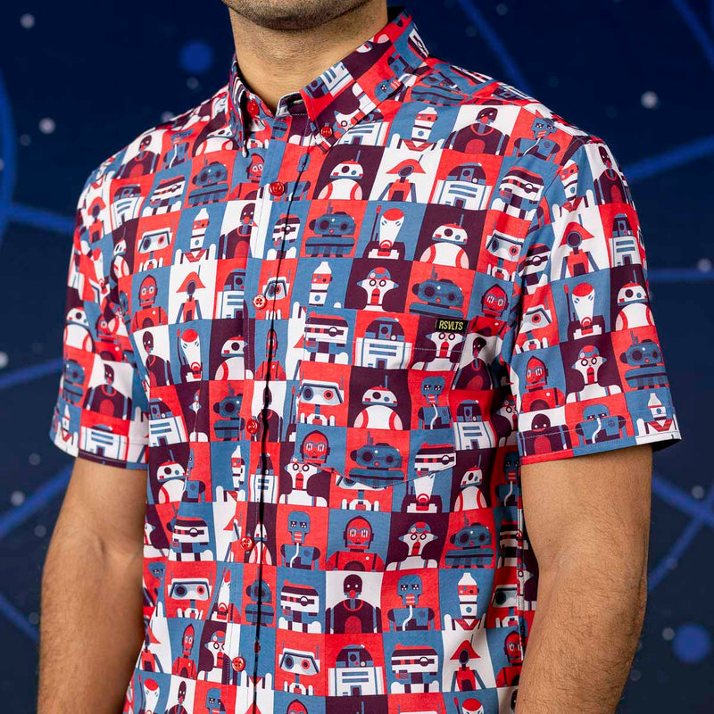RSVLTS Wired for Battle KUNUFLEX Short Sleeve Shirt in Multicolor — detail 4
