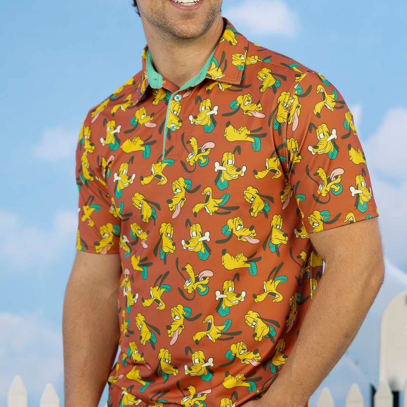 RSVLTS Doggone Legend All-Day Polo in Brown — detail 4