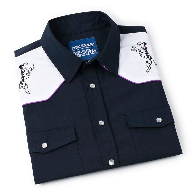 RSVLTS Morrow's Best Friend Roper Short Sleeve Shirt in Black — detail 3