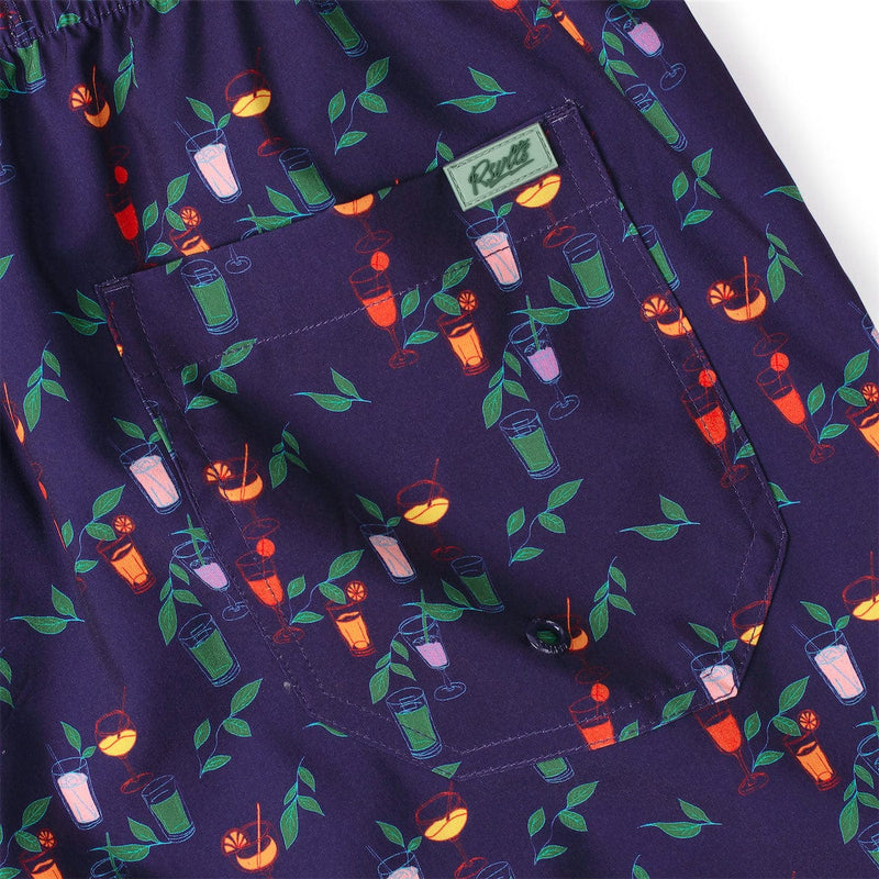 RSVLTS Off the Clock-tails Hybrid Shorts in Purple — detail 2