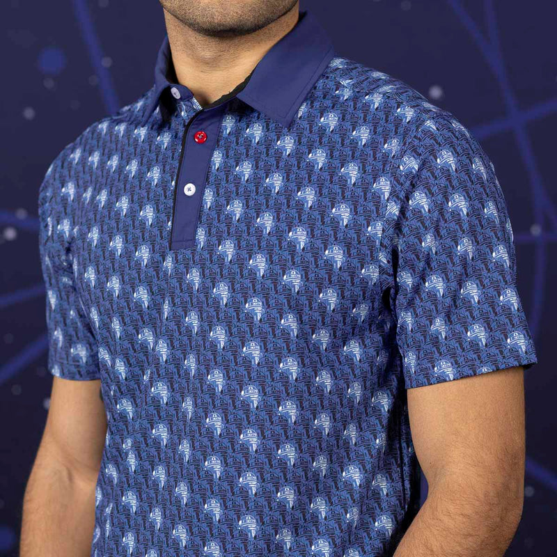 RSVLTS Artoo Army All-Day Polo in Blue — detail 4