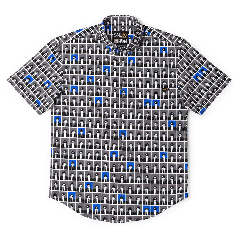 RSVLTS Jake & Elwood KUNUFLEX Short Sleeve Shirt in Black — detail 5