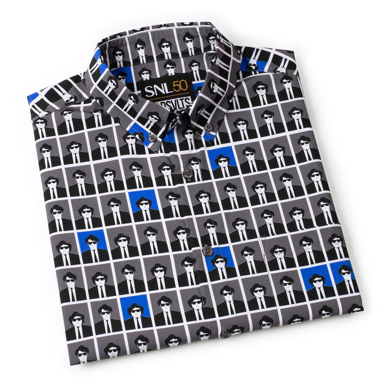 RSVLTS Jake & Elwood KUNUFLEX Short Sleeve Shirt in Black — detail 8