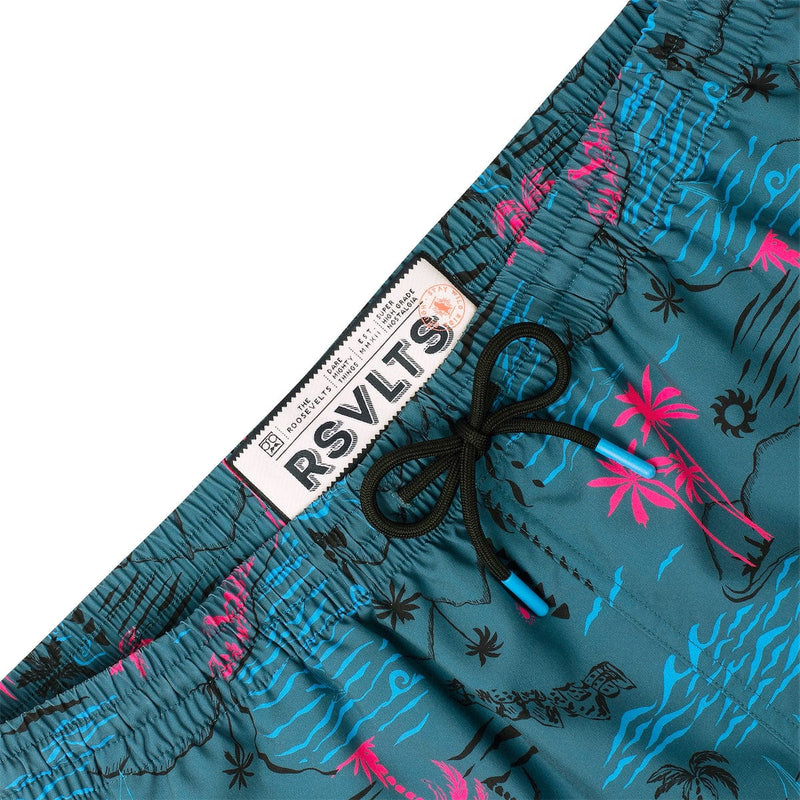 RSVLTS Soleil Beach (Night) Hybrid Shorts in Blue — detail 5