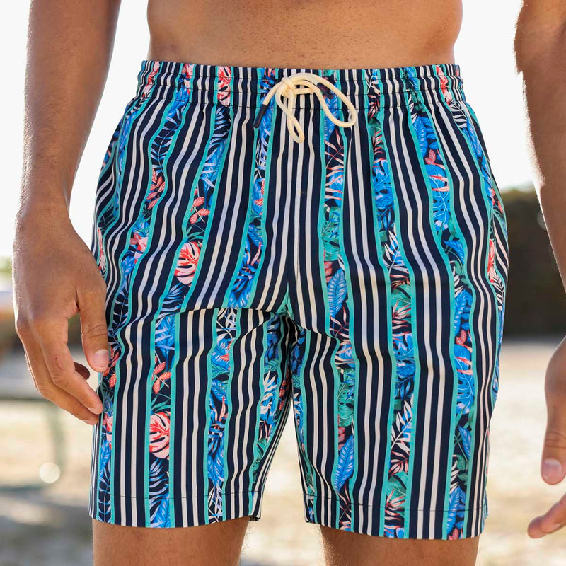 RSVLTS Dream Between the Lines Hybrid Shorts in Blue — front view