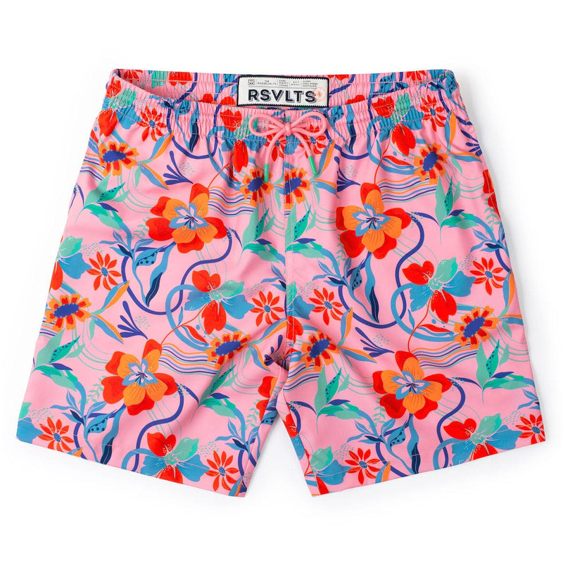 RSVLTS Back to the Fuchsia Hybrid Shorts in Multicolor — detail 2