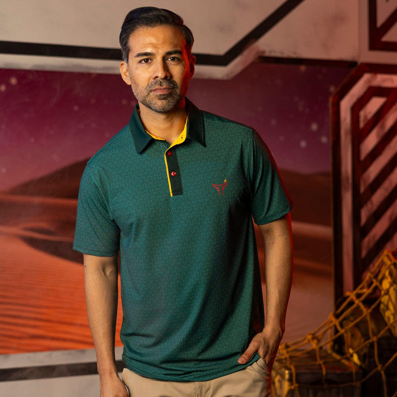 RSVLTS Out for Bounty All-Day Polo in Green — detail 2