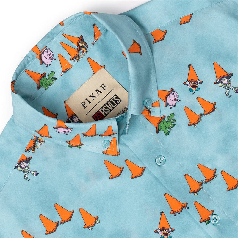 RSVLTS DROP! KUNUFLEX Short Sleeve Shirt in Blue — detail 3