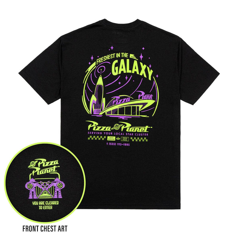 RSVLTS Cleared to Enter Crewneck Tee in Black — front view
