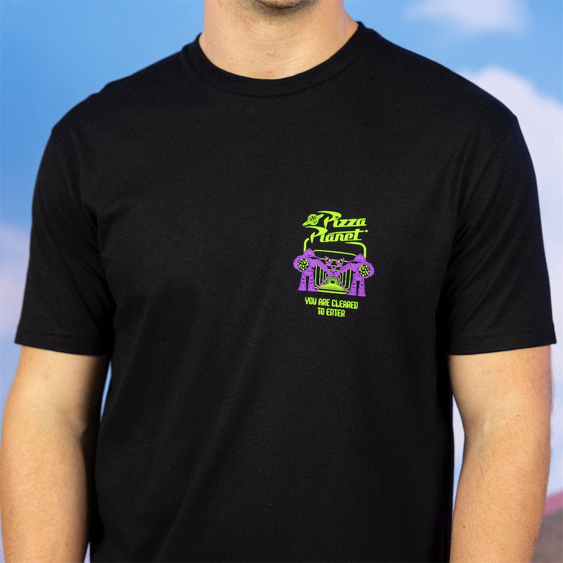 RSVLTS Cleared to Enter Crewneck Tee in Black — detail 6