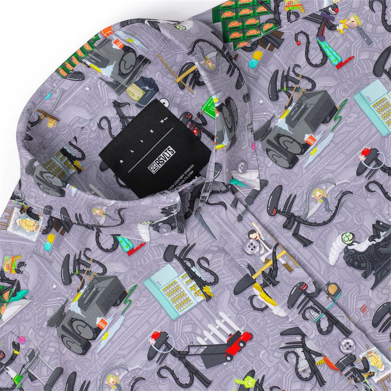 RSVLTS Xenolife KUNUFLEX Short Sleeve Shirt in Multicolor — detail 3