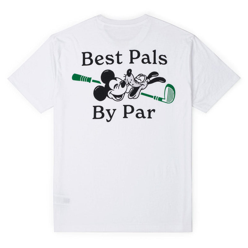 RSVLTS Best Pals By Par Crewneck Tee in White — detail 3