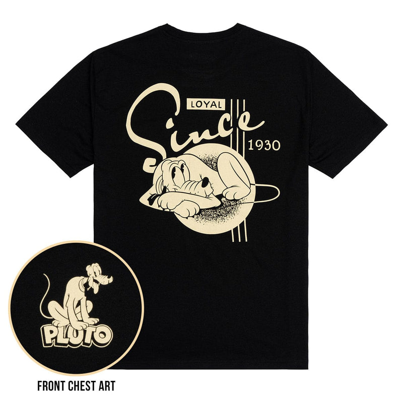 RSVLTS Loyal Since 1930 Crewneck Tee in Black — front view