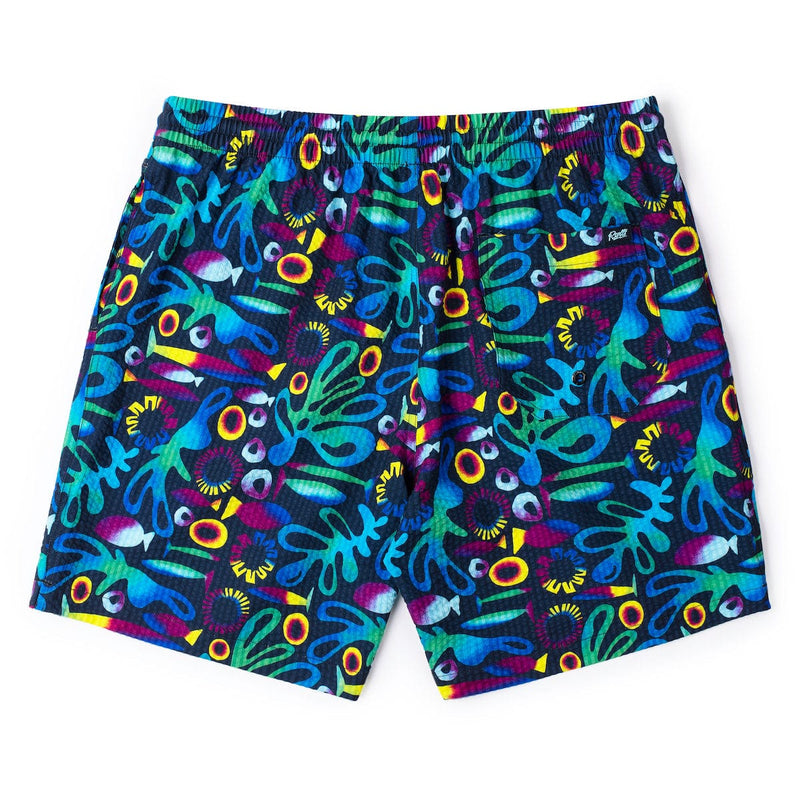 RSVLTS Rad Reef Stretch Seersucker Hybrid Shorts in Multicolor — detail 2