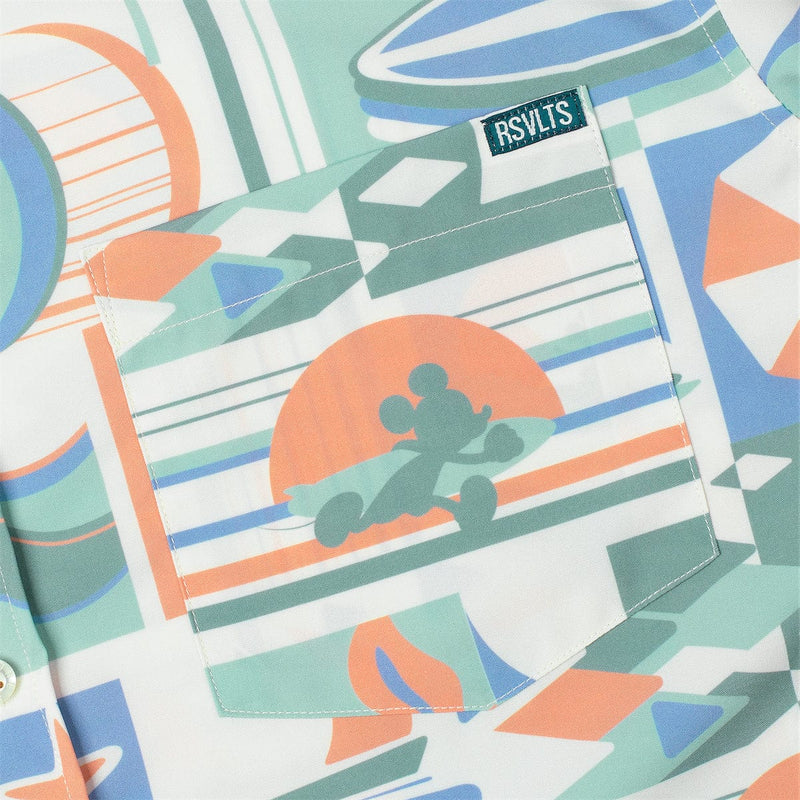 RSVLTS Mickey's Endless Summer KUNUFLEX Short Sleeve Shirt in Multicolor — detail 3