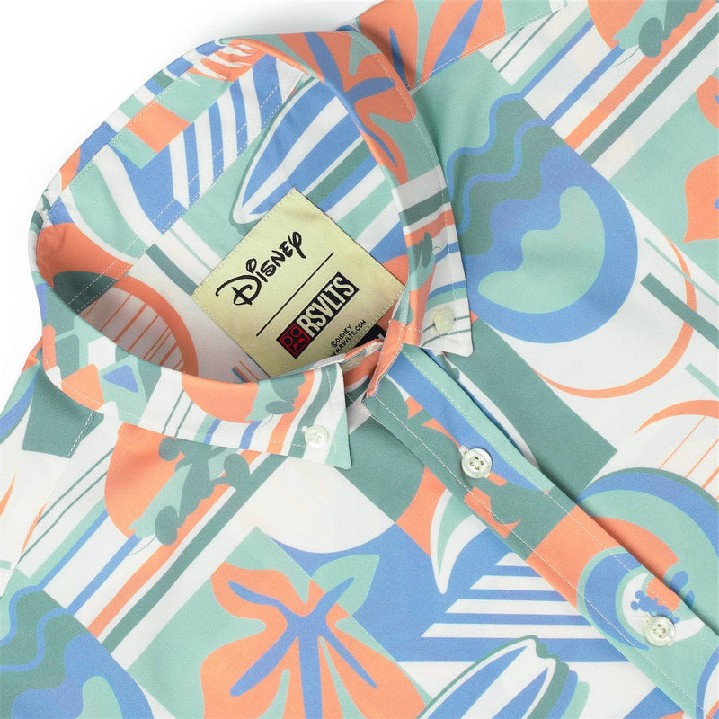 RSVLTS Mickey's Endless Summer KUNUFLEX Short Sleeve Shirt in Multicolor — detail 5