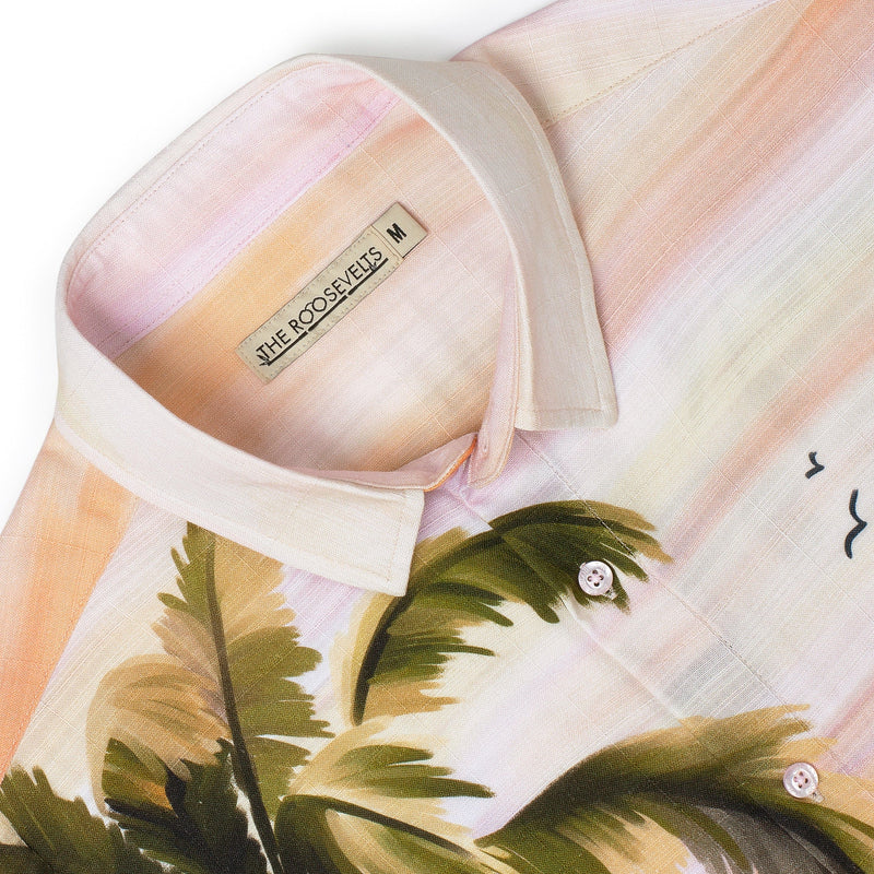 RSVLTS Oasis Bamboo Short Sleeve Shirt in Multicolor — detail 3