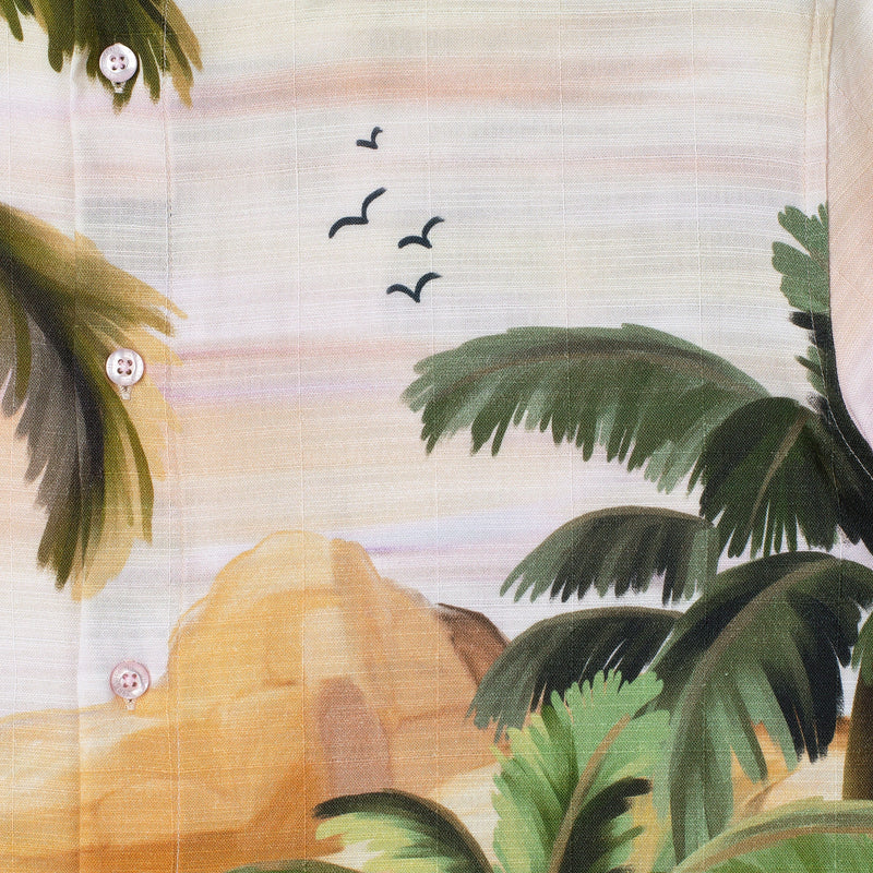 RSVLTS Oasis Bamboo Short Sleeve Shirt in Multicolor — detail 5