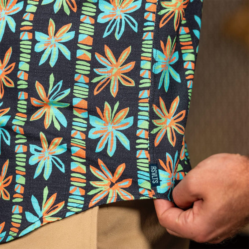 RSVLTS Fleur-escent Bamboo Short Sleeve Shirt — detail 4