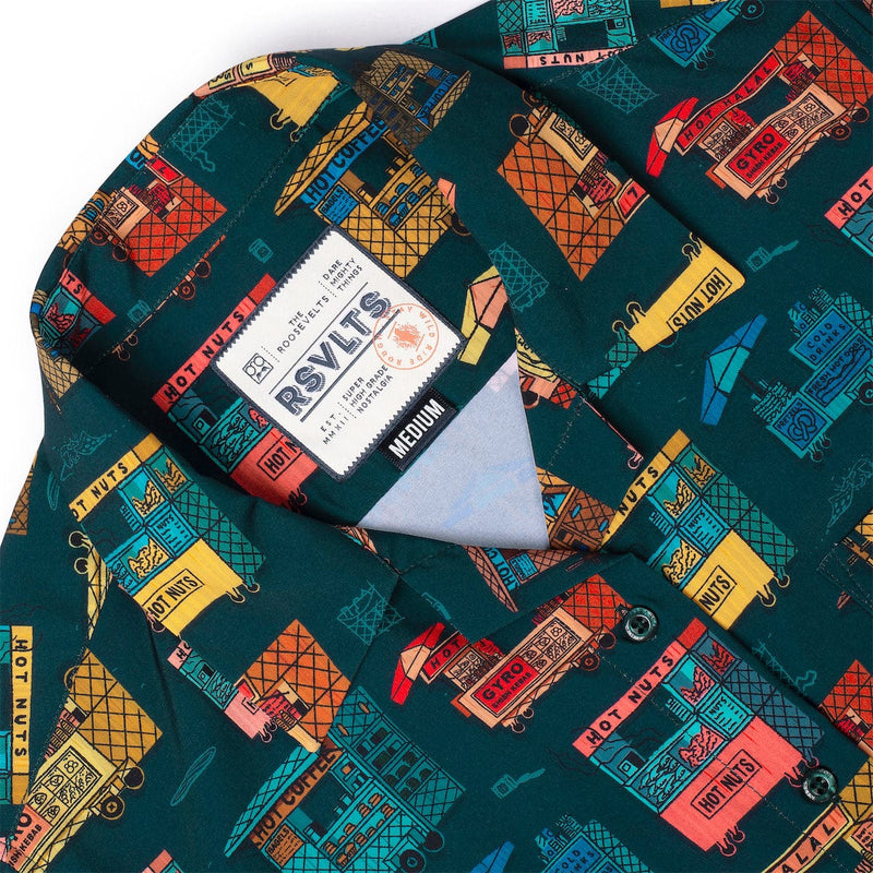 RSVLTS A La Cart Women's KUNUFLEX Short Sleeve Shirt in Green — detail 3